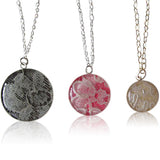 Wedding Lace Three Generation Necklace - Sterling Silver Medium Pendants