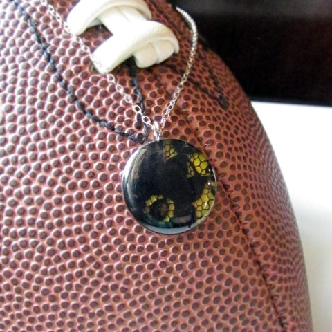 Black and Yellow GameDay Necklace