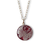 Wedding Lace (or any sentimental material) Charm - 14K Gold Medium Pendant (no chain)