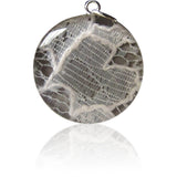Wedding Lace (or any sentimental material) Charm - Sterling Silver Large Pendant (no chain)