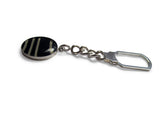 Custom Keychain: Sterling Silver made with YOUR material / Wedding Dress, Baby Blanket, Old Shirt
