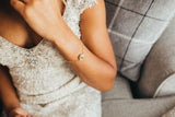 Wedding Lace Bracelet - (Or Any Sentimental Material) - Custom 14K Gold Bracelet