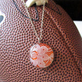 Orange and White GameDay Necklace